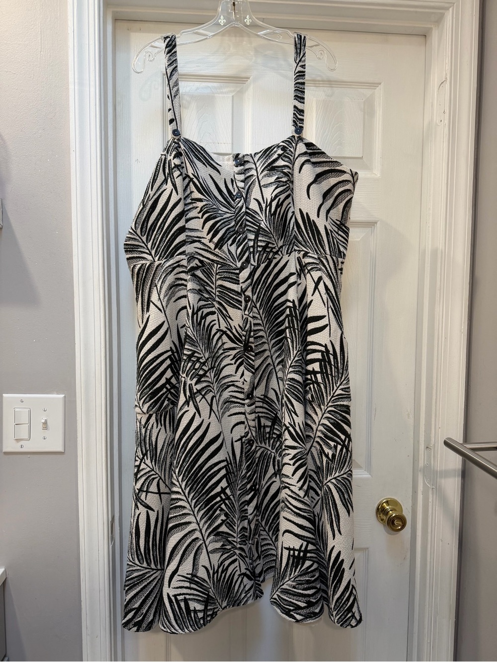 HUTCH Aidy Dress Tropical Leaf Print Dress Size 22W